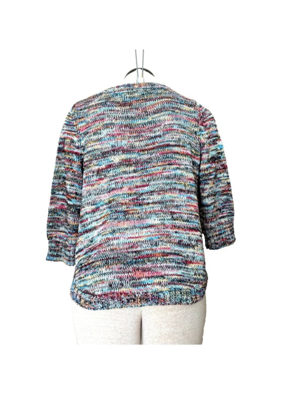 Kim Rogers Petite Multicolored Swester 3/4 Sleeve Size PM Lightweight -48lp - Picture 4 of 10